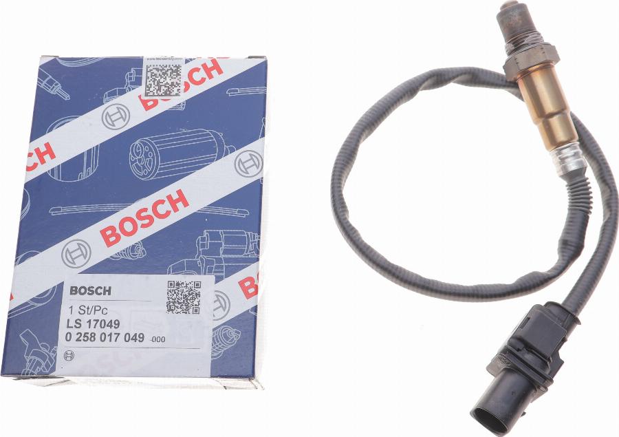 BOSCH 0 258 017 049 - Лямбда-зонд, датчик кисню avtolavka.club