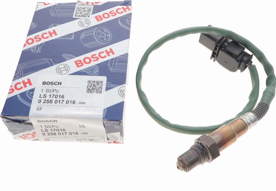 BOSCH 0 258 017 016 - Лямбда-зонд, датчик кисню avtolavka.club