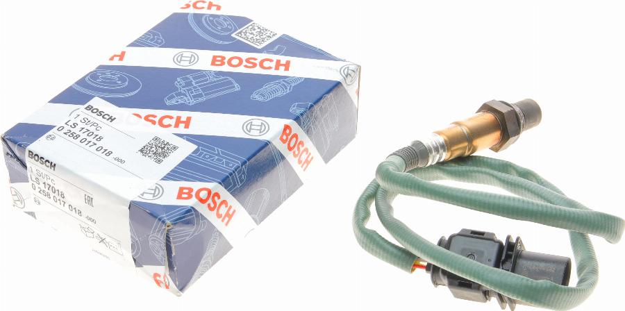 BOSCH 0 258 017 018 - Лямбда-зонд, датчик кисню avtolavka.club