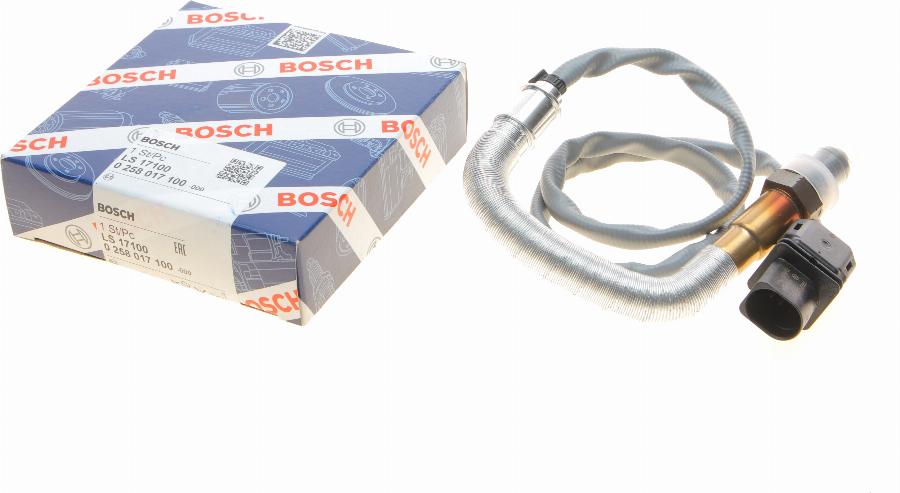 BOSCH 0 258 017 100 - Лямбда-зонд, датчик кисню avtolavka.club