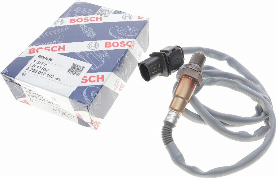 BOSCH 0 258 017 102 - Лямбда-зонд, датчик кисню avtolavka.club