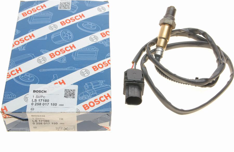 BOSCH 0 258 017 180 - Лямбда-зонд, датчик кисню avtolavka.club