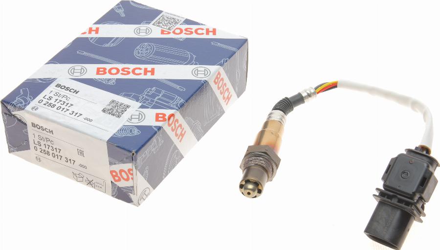 BOSCH 0 258 017 317 - Лямбда-зонд, датчик кисню avtolavka.club