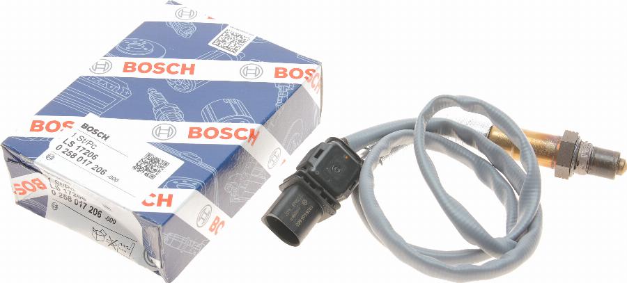 BOSCH 0 258 017 206 - Лямбда-зонд, датчик кисню avtolavka.club