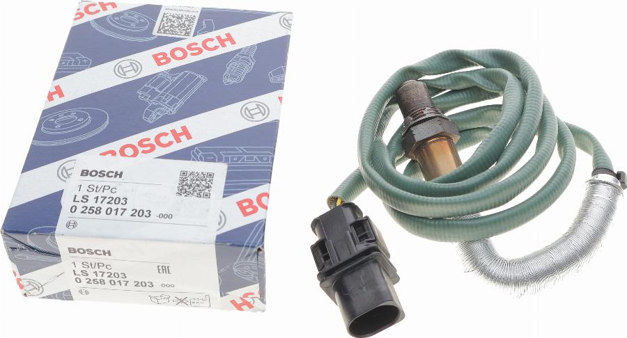 BOSCH 0 258 017 203 - Лямбда-зонд, датчик кисню avtolavka.club