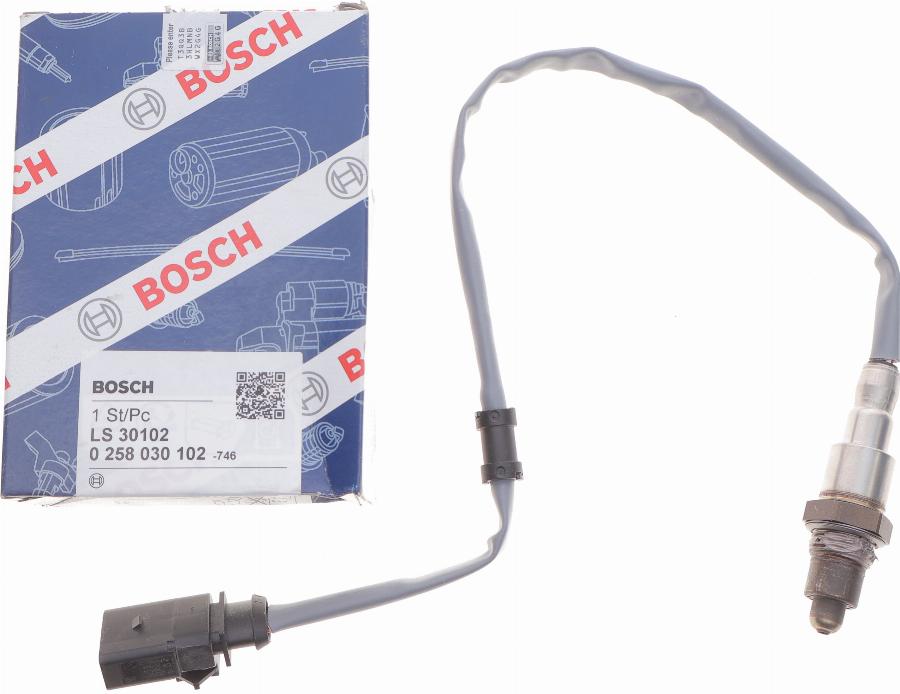 BOSCH 0 258 030 102 - Лямбда-зонд, датчик кисню avtolavka.club