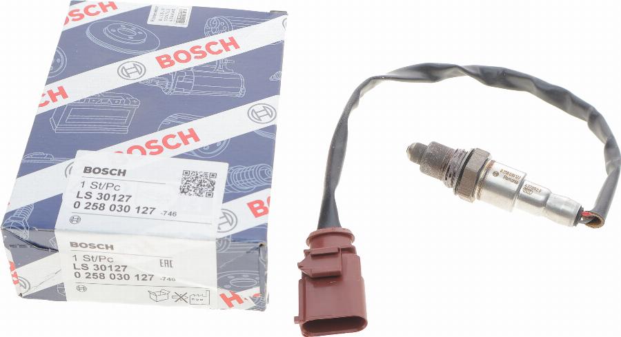 BOSCH 0 258 030 127 - Лямбда-зонд, датчик кисню avtolavka.club