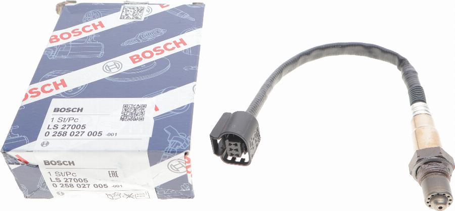 BOSCH 0 258 027 005 - Лямбда-зонд, датчик кисню avtolavka.club