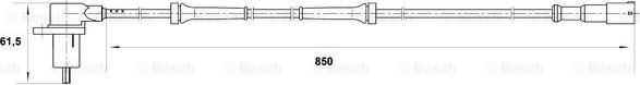 BOSCH 0 265 006 364 - Датчик ABS, частота обертання колеса avtolavka.club