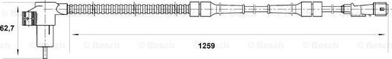 BOSCH 0 265 006 208 - Датчик ABS, частота обертання колеса avtolavka.club