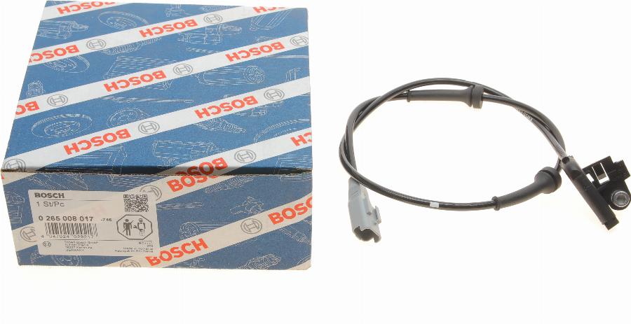 BOSCH 0 265 008 017 - Датчик ABS, частота обертання колеса avtolavka.club