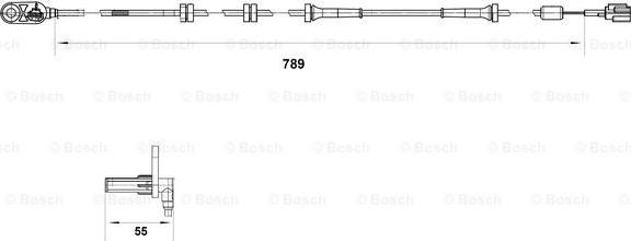 BOSCH 0 265 007 465 - Датчик ABS, частота обертання колеса avtolavka.club