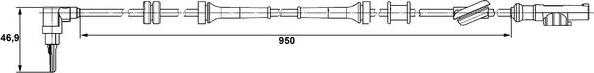 BOSCH 0265007485 - Датчик ABS, частота обертання колеса avtolavka.club