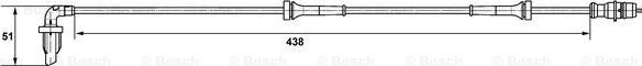 BOSCH 0 265 007 582 - Датчик ABS, частота обертання колеса avtolavka.club