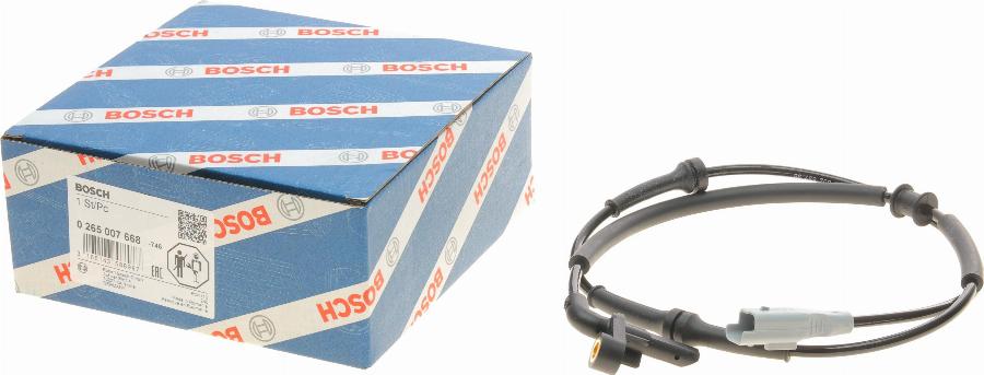 BOSCH 0 265 007 668 - Датчик ABS, частота обертання колеса avtolavka.club