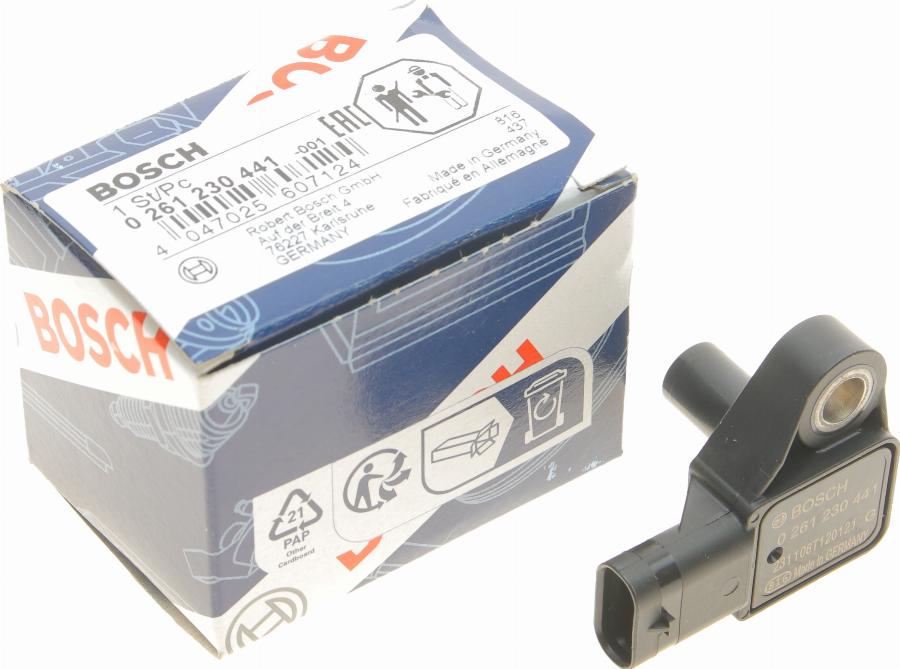 BOSCH 0 261 230 441 - Датчик, тиск наддуву avtolavka.club