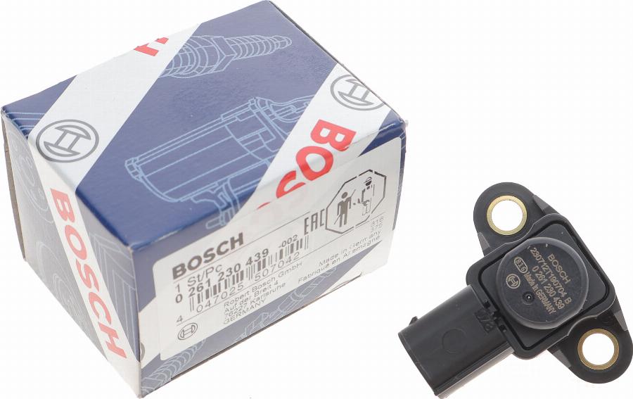 BOSCH 0 261 230 439 - Датчик, тиск наддуву avtolavka.club