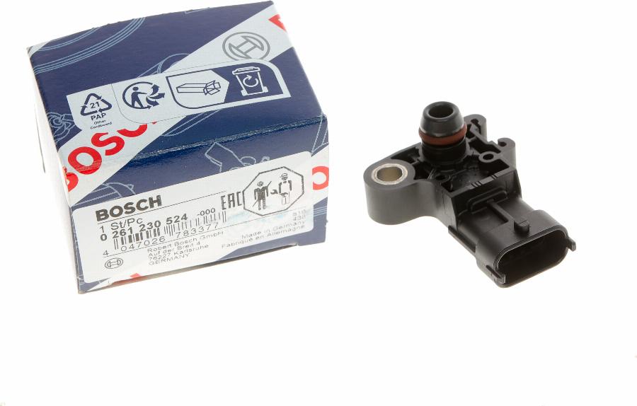 BOSCH 0 261 230 524 - Датчик, тиск наддуву avtolavka.club