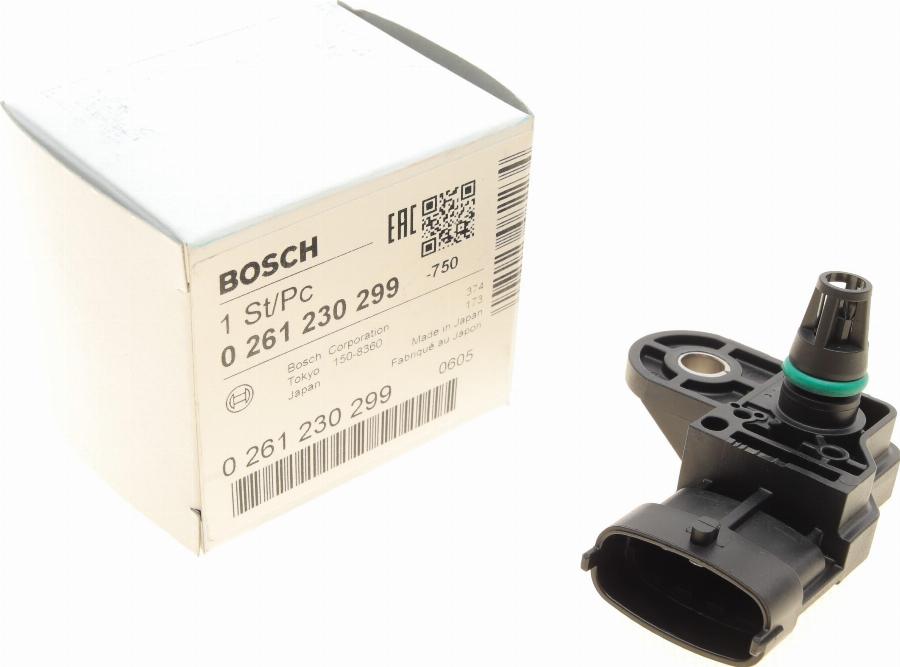 BOSCH 0 261 230 299 - Датчик, тиск у впускний трубі avtolavka.club