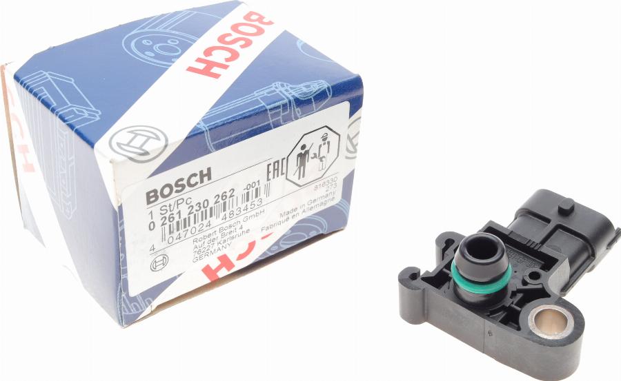 BOSCH 0 261 230 262 - Датчик, тиск у впускний трубі avtolavka.club