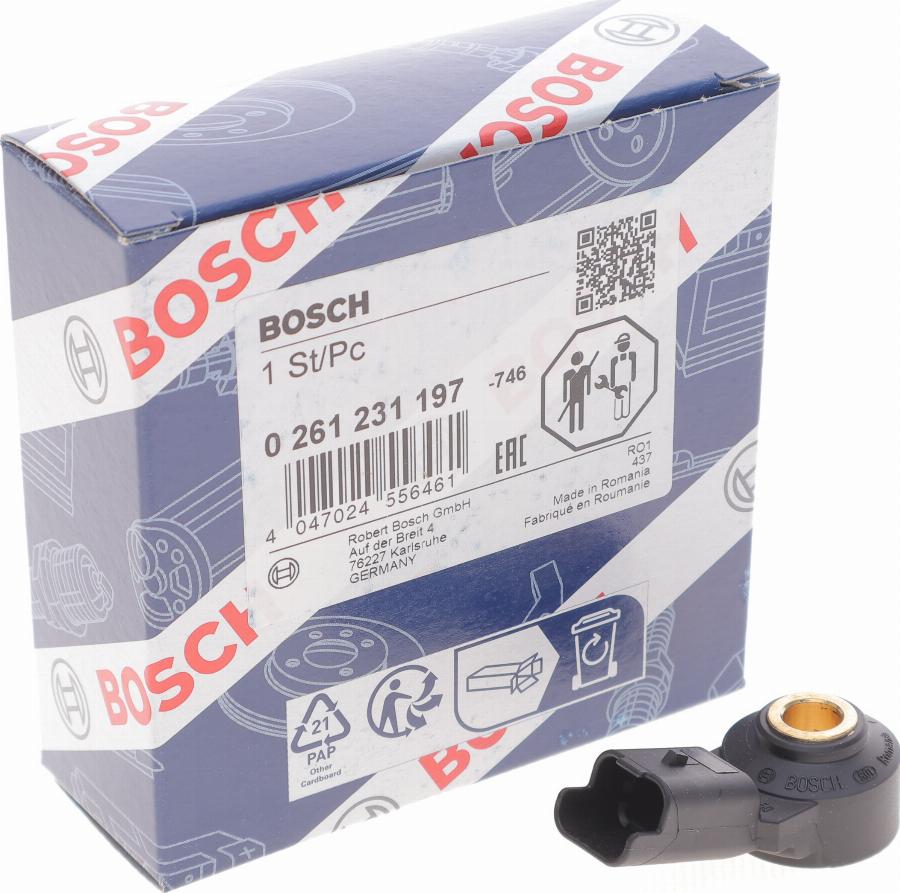 BOSCH 0 261 231 197 - Датчик детонації avtolavka.club