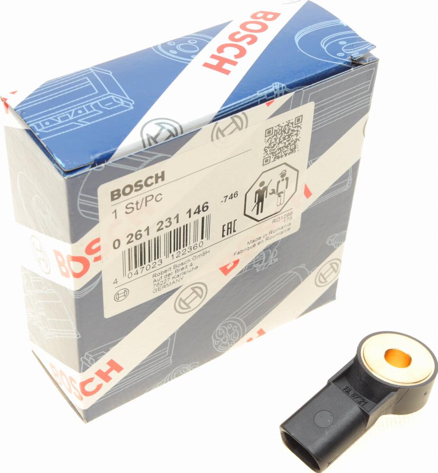 BOSCH 0 261 231 146 - Датчик детонації avtolavka.club