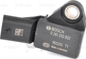 BOSCH 0 261 232 022 - Датчик, тиск наддуву avtolavka.club