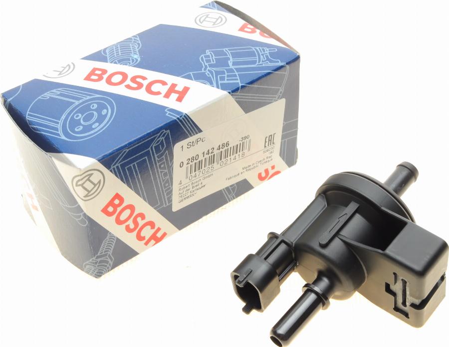 BOSCH 0 280 142 486 - Клапан вентиляції, паливний бак avtolavka.club