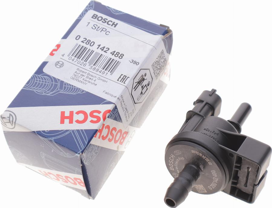 BOSCH 0 280 142 488 - Клапан вентиляції, паливний бак avtolavka.club