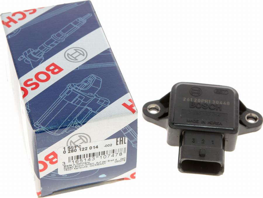 BOSCH 0 280 122 014 - Датчик, положення дросельної заслінки avtolavka.club