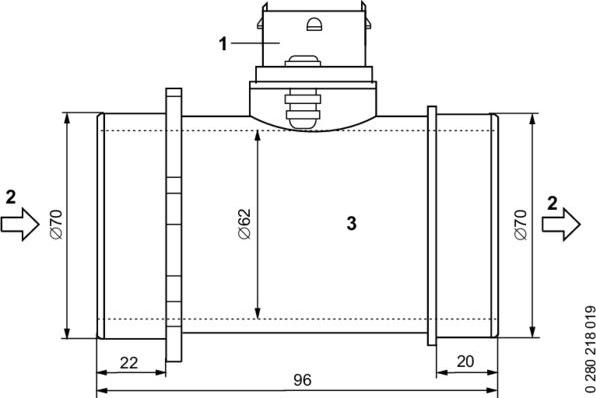 BOSCH 0 280 218 113 - Датчик потоку, маси повітря avtolavka.club