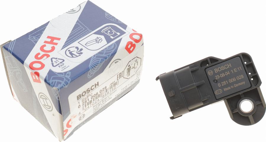 BOSCH 0 281 006 028 - Датчик, тиск наддуву avtolavka.club