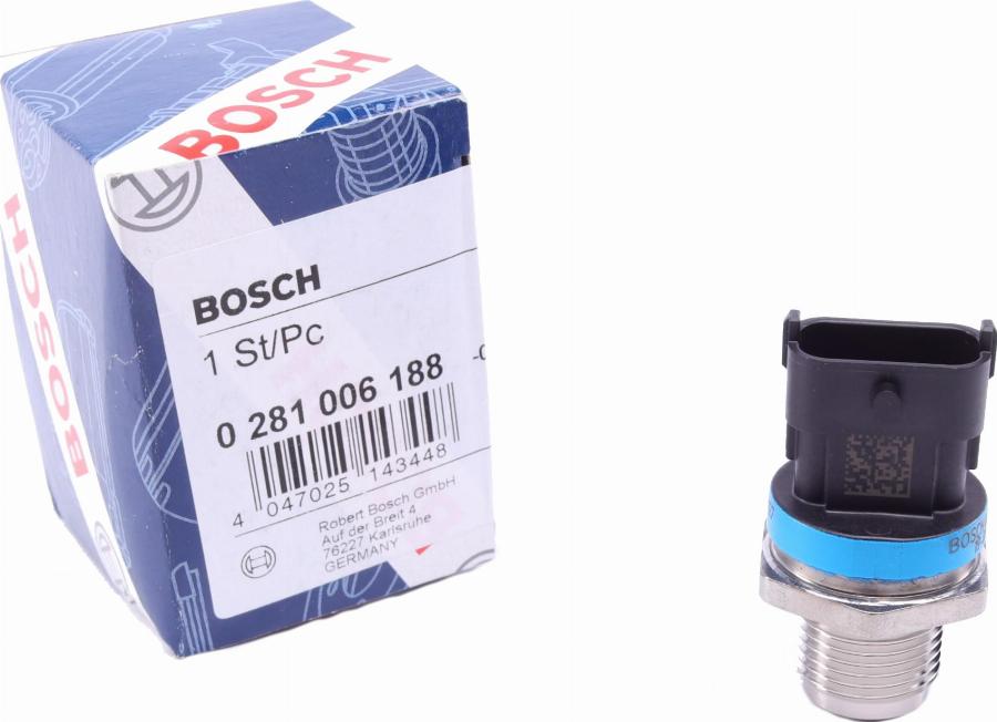 BOSCH 0 281 006 188 - Датчик, тиск подачі палива avtolavka.club