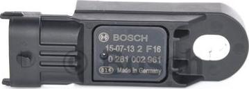 BOSCH 0 281 002 961 - Датчик, тиск наддуву avtolavka.club