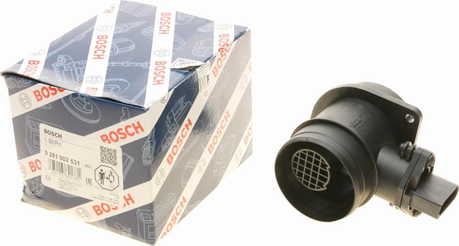 BOSCH 0 281 002 531 - Датчик потоку, маси повітря avtolavka.club