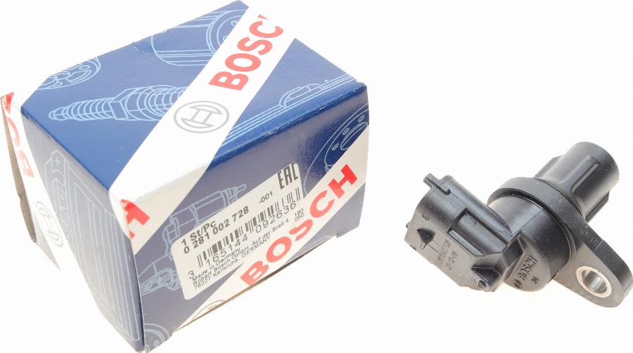 BOSCH 0 281 002 728 - Датчик, положення розподільного валу avtolavka.club