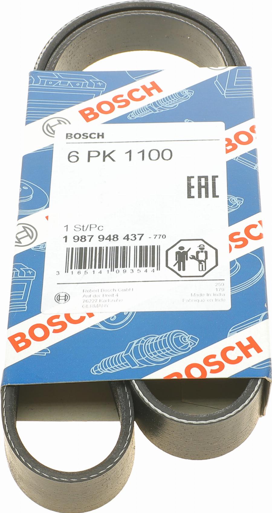 BOSCH 1 987 948 437 - Поліклиновий ремінь avtolavka.club