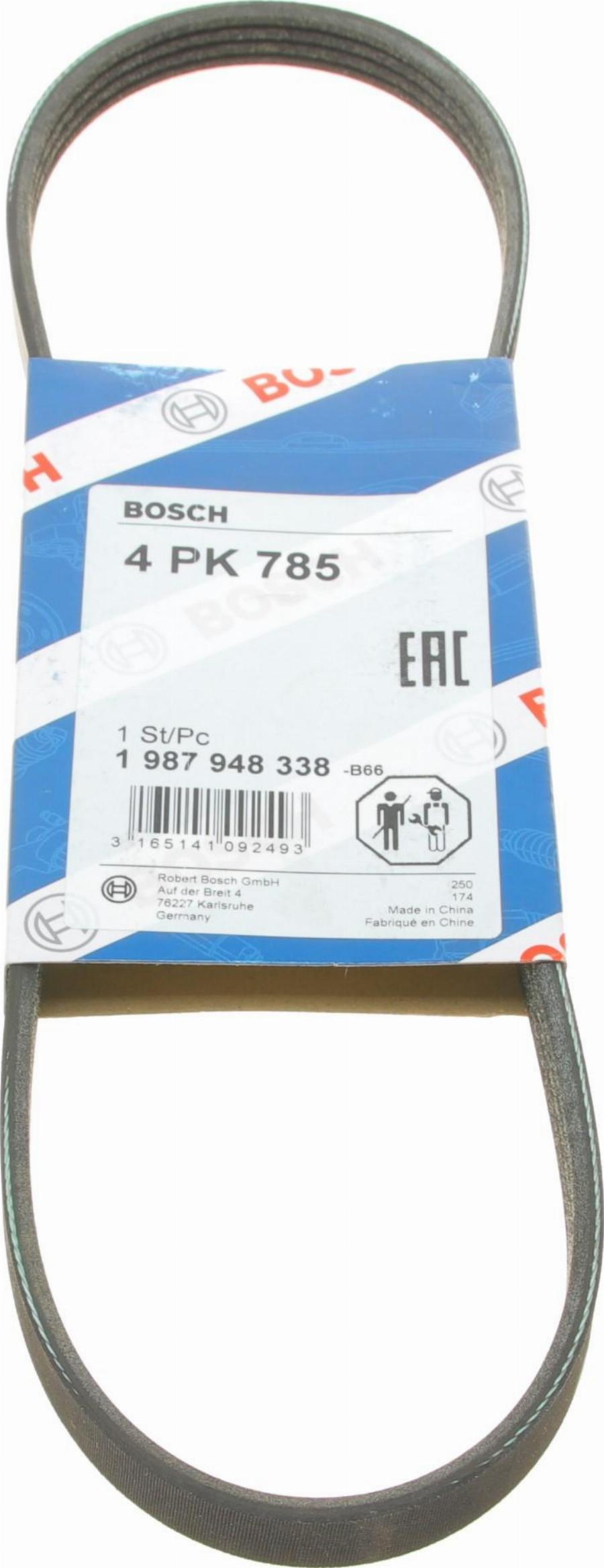 BOSCH 1 987 948 338 - Поліклиновий ремінь avtolavka.club