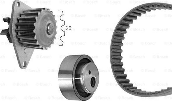 BOSCH 1 987 948 702 - Водяний насос + комплект зубчатого ременя avtolavka.club