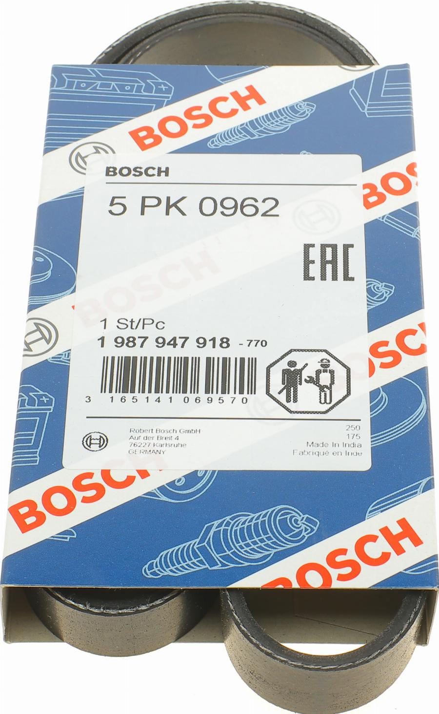 BOSCH 1 987 947 918 - Поліклиновий ремінь avtolavka.club