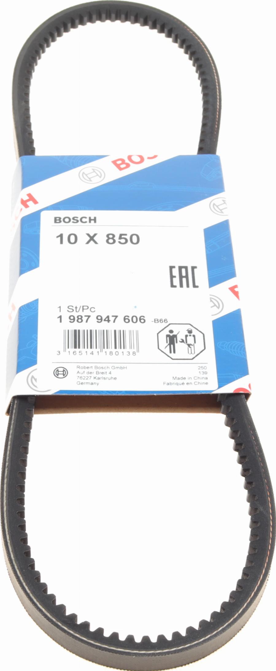 BOSCH 1 987 947 606 - Клиновий ремінь avtolavka.club