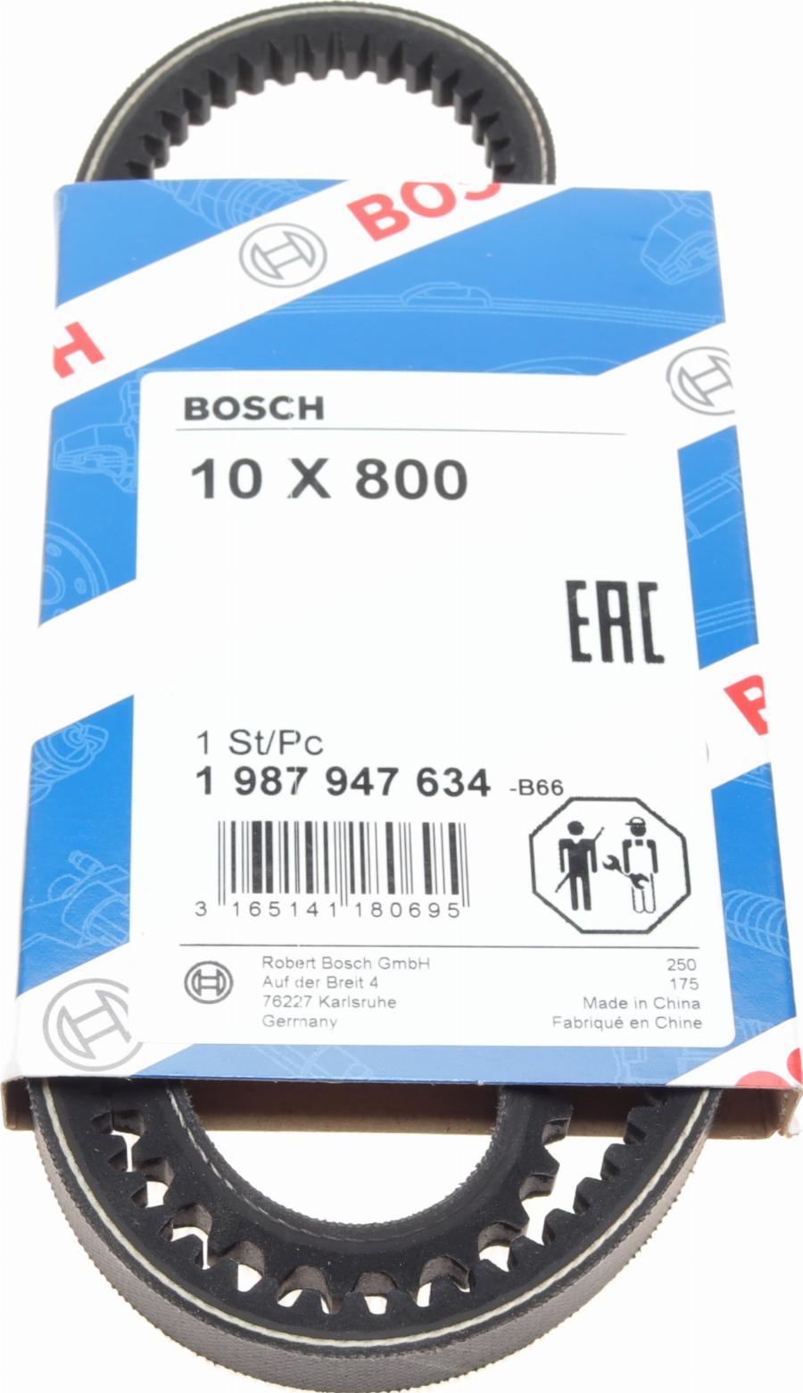 BOSCH 1 987 947 634 - Клиновий ремінь avtolavka.club