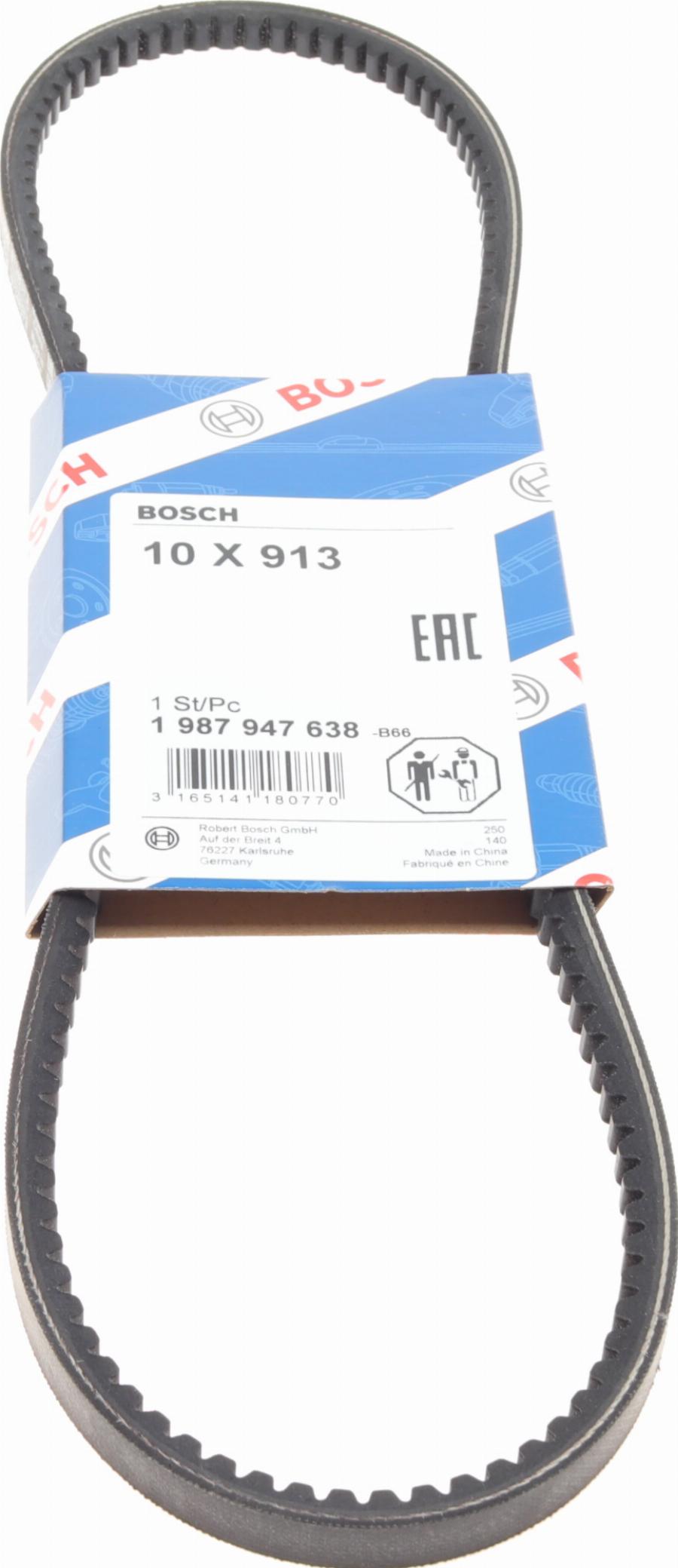 BOSCH 1 987 947 638 - Клиновий ремінь avtolavka.club