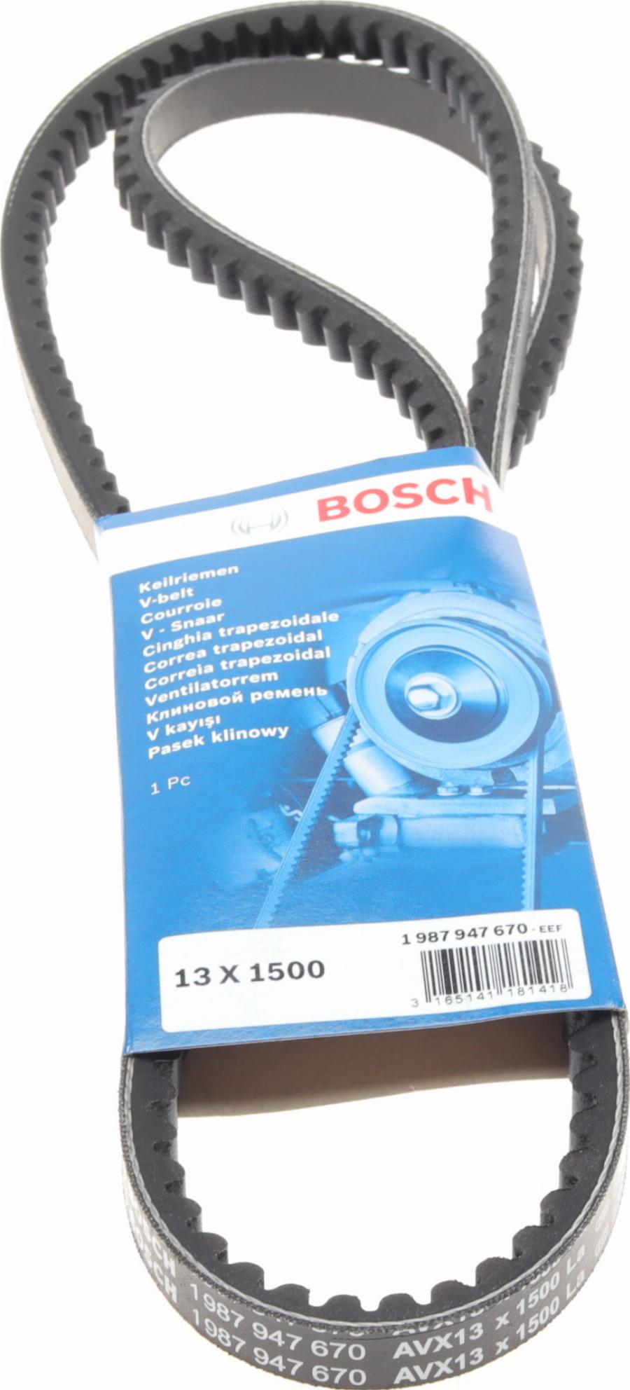 BOSCH 1 987 947 670 - Клиновий ремінь avtolavka.club