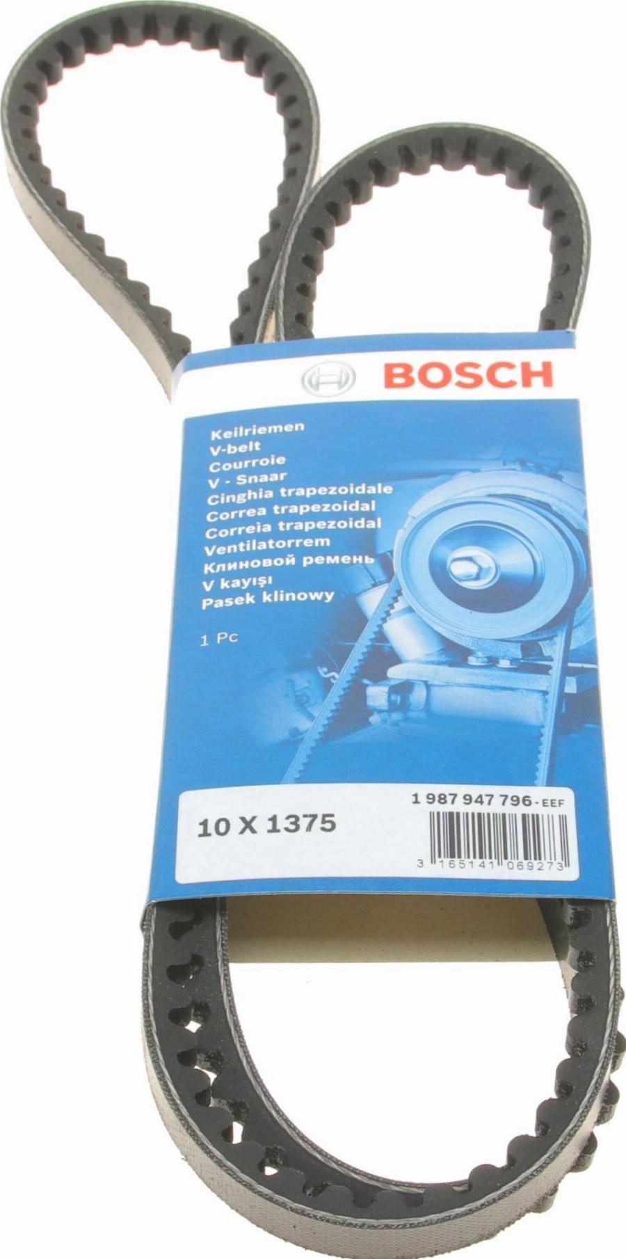 BOSCH 1 987 947 796 - Клиновий ремінь avtolavka.club