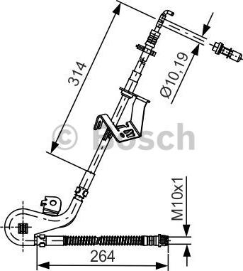 BOSCH 1 987 481 428 - Гальмівний шланг avtolavka.club