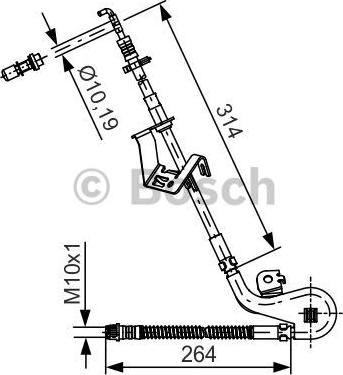 BOSCH 1 987 481 427 - Гальмівний шланг avtolavka.club