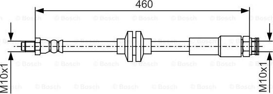 BOSCH 1 987 481 543 - Гальмівний шланг avtolavka.club