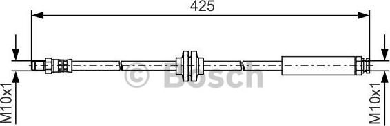 BOSCH 1 987 481 500 - Гальмівний шланг avtolavka.club