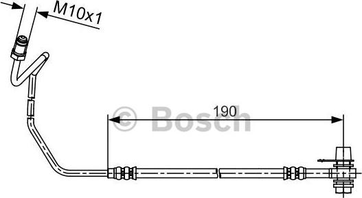 BOSCH 1 987 481 535 - Гальмівний шланг avtolavka.club